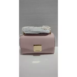 Michael Kors Umhängetasche Lita Small Leder Powder Blush Pink Neu mit Etikett - Bild 1 von 2