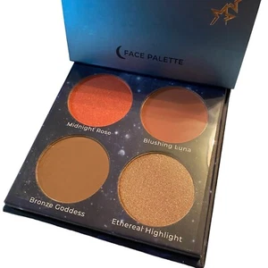 LASPLASH cosmetics - MOONLIGHT GLOW FACE PALETTE -blush, bronzer & highlight NEW - Picture 1 of 6