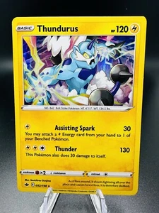 Pokemon TCG - Holo Thundurus 52/198 - Chilling Reign 2021 - Picture 1 of 2