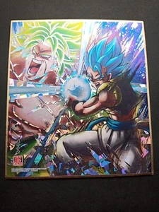 Tarjeta Dragon Ball Super Gogeta Broly Shikishi BANDAI HECHA EN JAPÓN - Imagen 1 de 3
