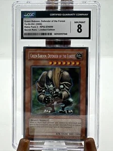 Yugioh Green Baboon Defender Of The Forest RP02-EN099 CGC 8 Secret Rare Retro - Picture 1 of 4