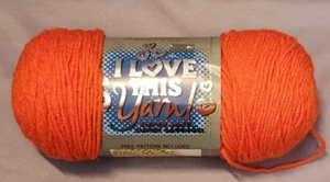 I Love This Yarn orange 7 Unzen Knäuel 4 mittelschwer 100 % Acryl weiches Kammgarn - Bild 1 von 2