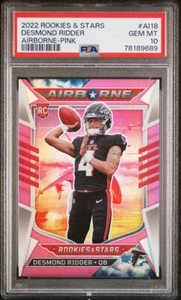 2022 Panini Rookies & Stars Desmond Ridder Airborne Pink /75 PSA 10 - Bild 1 von 4