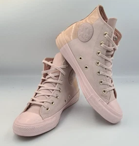 Converse Chuck Taylor Leather Pink/Nude Limited Edition UK Size 5.5 Rare 159527C - Picture 1 of 18
