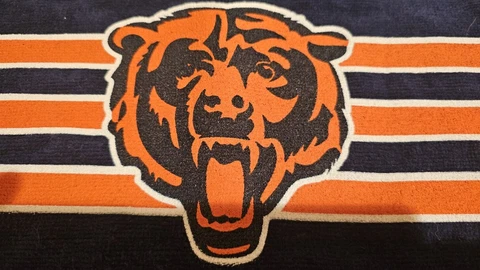 Chicago Bears Rally Towel - Dr Pepper Blue - Go Bears! Vintage Pro Towels Cover