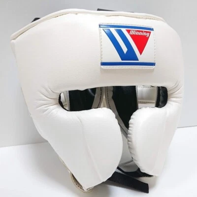 Protector facial de engranaje de cabeza de boxeo ganador tipo FG-2900 talla M blanco de Japón Foto 1 de 4
