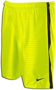 Nike Youth Unisex Max Graphic 645925 Size L Yellow Black Soccer Shorts NWT $35 - Picture 1 of 1