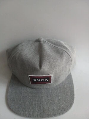 New Rvca Patch Men's Adjustable Snapback Hat Gray Mid Fit - Image 1 of 4