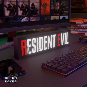 Letrero de luz RGB Resident Evil Led Gaming Lightbox - Imagen 1 de 5