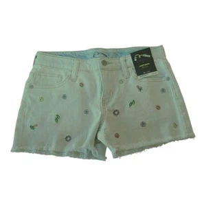 Embroidered Art Class Denim Shorts XL Light Blue - Picture 1 of 6