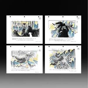 Dragon: The Bruce Lee Story – 4 Original Production Art Storyboards – Rare Set - Imagen 1 de 5