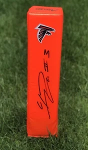 Atlanta Falcons CALVIN RIDLEY Signed Autographed Football Pylon COA! DIRTYBIRDS - Picture 1 of 1
