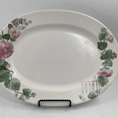 Plato para servir ovalado de 14" de gres Pfaltzgraff Cape May EE. UU. nunca usado ancho 10" Foto 1 de 4