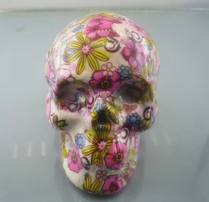 4,8" Rosa Keramik Thermo Traner Druck Realistisch Schädel Kristall Heilung 206 - Bild 1 von 5
