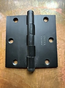 Emtek 3.5" Heavy Duty Hinge Solid Brass Flat Black Square Corner - Picture 1 of 2