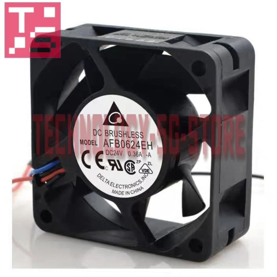 Delta AFB0624EH-A 24V 0.36A Double Ball Cooling Fan# 1pcs New In Box - Image 1 of 4
