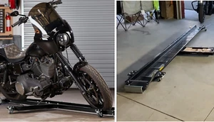 Low Profile Motorcycle Dolly, 1250 lb. Weight Capacity, Heavy Duty, Bike Mover - Picture 1 of 6
