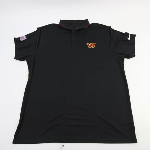 Washington Commanders Nike NFL On Field Apparel Dri-Fit Polo Men's Black Used Cover