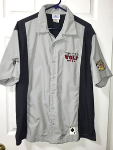 Camicia vestito ricamata Big Bad Wolf Poker Club Disneyland Resort Disney L - Foto 1 di 17