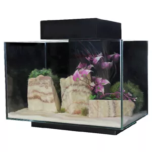 Aqua One Platform 21 Aquarium Fish Tank Black with Filter & LED Lighting Fresh - Picture 1 of 1