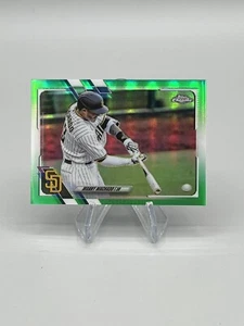 Topps 2021 cromo Manny Machado refractor verde/99 #148 Padres - Imagen 1 de 2