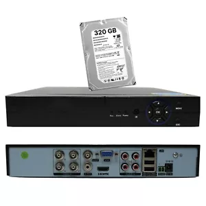 DVR 4 Canali Ingressi 5 MPX Hard Disk 320 GB Ibrido AHD IP ANALOGICO TVI CVBS - Imagen 1 de 10