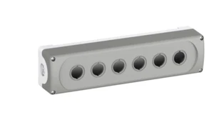 ABB Grey Plastic MEP6 Control Station Enclosure - 6 Hole 22.5mm Diameter - Picture 1 of 1