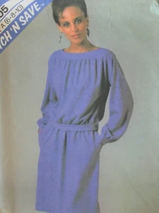 McCalls Stitch N Save Sewing Pattern 8805 Misses Top Skirt Size 6 8 10 - Picture 1 of 2