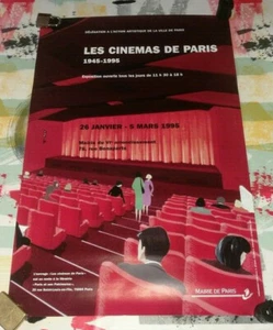 AFFICHE CINEMA EXPOSITION LES CINEMAS DE PARIS 1945 1995 ILLUSTRE - Picture 1 of 1