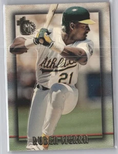 1995 Topps Embossed #14 Ruben Sierra Baseball Card - Picture 1 of 2