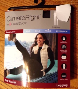 Climate Right CUDDL DUDS~Leggings DE REJILLA NEGRA~Para mujer PEQUEÑOS~NIP - Imagen 1 de 2