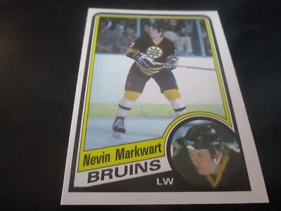 nevin markwart (boston bruins -lw) 1984/85 o-pee-chee ROOKIE card #8 mint - Image 1 of 2