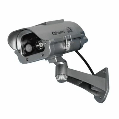 Solar Power Dummy Security Camera Fake LED Blink Light Outdoor Surveillance CCTV - Image 1 of 4