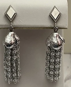 Sarah Coventry Vintage Silver Tone Clip On Earrings Jewelry Gar3-33 - Picture 1 of 10