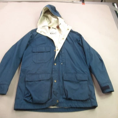 Chaqueta Woolrich Mujer XL Manga Larga Ligera Exterior Cremallera Completa Con Capucha De Colección Foto 1 de 4