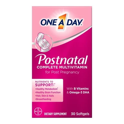 One A Day Postnatal Multivitamin for Women, Softgels, 30 Count - Image 1 of 2