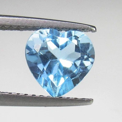 2.03 克拉天然上衣蓝色上衣光泽海蓝宝石美丽心形切割-2293 — 第 1/2 张图片