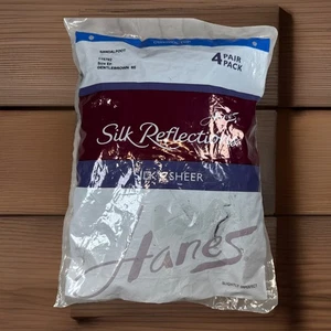 Top de control de pantimedias transparentes Hanes Silk Reflections 4 pares marrón suave talla EF NUEVO - Imagen 1 de 9