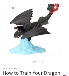 DecoPac How to Train Your Dragon 2 Hiccup & Toothless Soaring Set Cake Topper - Picture 1 of 9