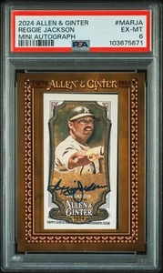Reggie Jackson 2024 Topps Allen & Ginter Auto Autograph #MARJA PSA POP 1 - Picture 1 of 2