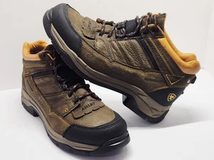 Ariat Terrain Pro H2O Java Waterproof Hiking Boots Men's 11 D Leather - Picture 1 of 14