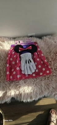 Disney Minnie Mouse Pink Dot Halloween Costume Dress Up size 4 - 6X - Image 1 of 4