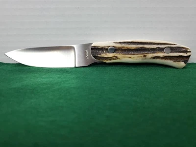 Rare William Gordon DeFreest  Drop Point Stag Hunter Knife w/ Lizard Skin Sheath - Image 1 of 4