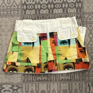 Custo Barcelona New Face Print Rock 2003 ASO Beyoncé Rare NWT 34 O Y2K 2000s - Bild 1 von 14
