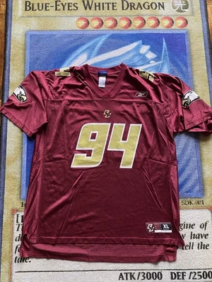 Винтажная мужская футболка Boston College Eagles размер XL Reebok NCAA темно-бордовая красная - Изображение 1 из 4