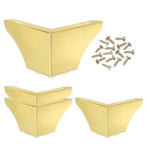 4 patas de sofá de repuesto para muebles de metal de 2,83 pulgadas para sofá de gabinete, dorado - Imagen 1 de 5