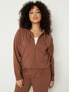 Victoria's Secret Pink Summer Lounge Cotton Zip-Up Hoodie size XL - Picture 1 of 1
