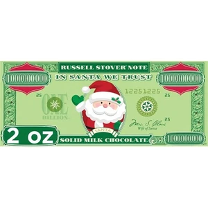 Russell Stover Weihnachten Santa feste Milchschokolade Spardiegel 2oz - Bild 1 von 1