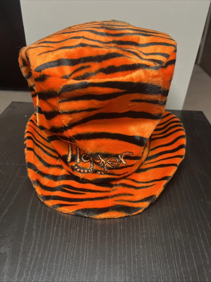 Fantasia boné tamanho grande vintage Disney World listra de tigre chapéu elástico - Imagem 1 de 4