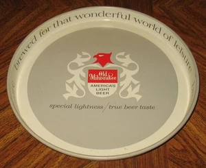 Old Milwaukee Metal Beer Tray Schlitz Brewing Milwaukee Wisconsin 1962 - Picture 1 of 6